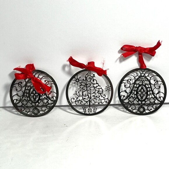 Towle Silversmiths Christmas Ornaments Bells Tree set of 3 - Picture 1 of 5